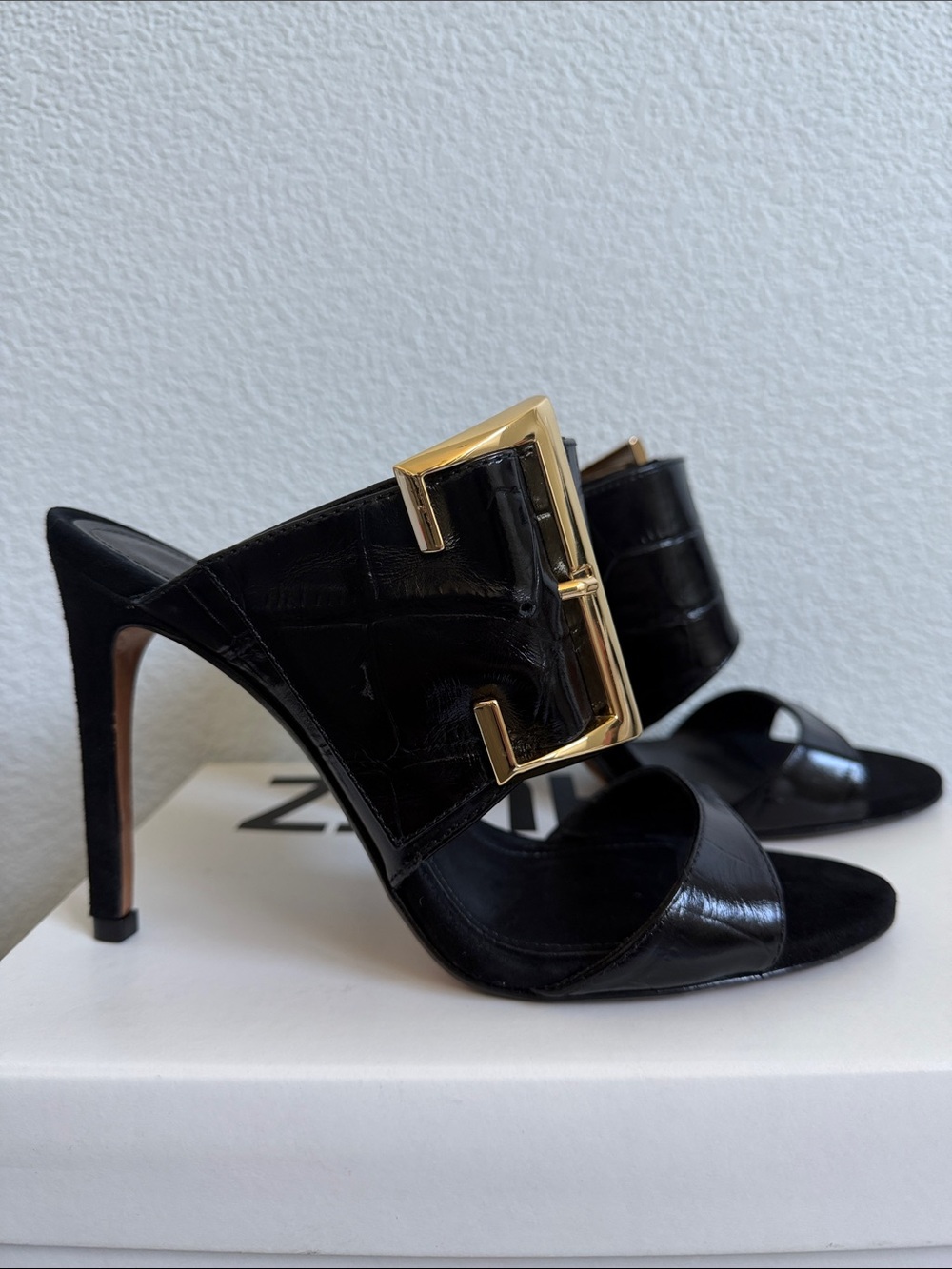 SCHUTZ Women's Beatrix Dress Sandals Black NIB